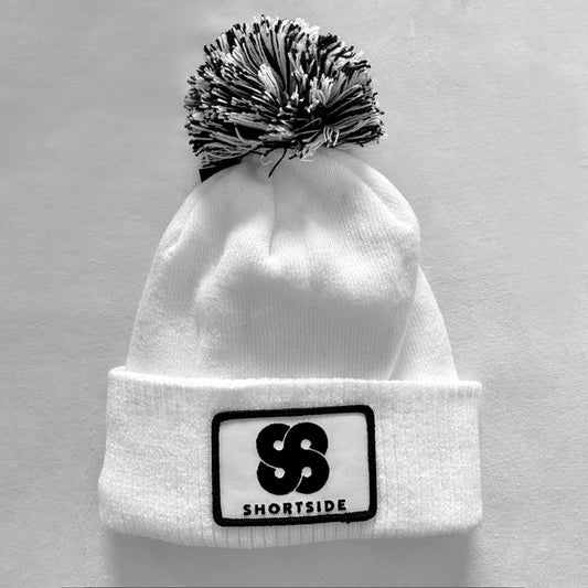 ShortSide White Beanie